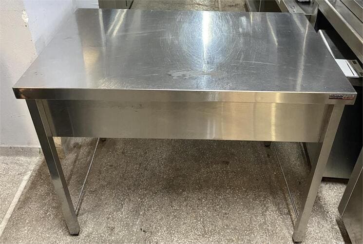 Τραπέζι Εργασίας Ανοξείδωτο 110x70x85 Μεταχειρισμένο